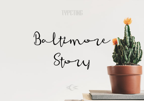 Baltimore Story: A Timeless Handwritten Font for Makers