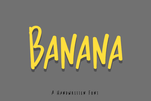 Banana Font: A Quirky Handwritten Typeface for Playful Branding