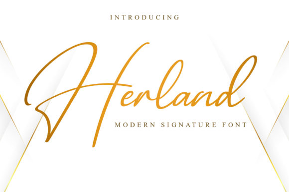 Herland: A Refined Script Font for Digital Brand Moments
