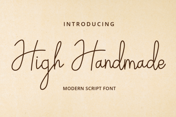 High Handmade: A Thoughtful Script Font for Editorial Warmth