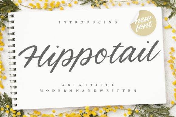 Hippotail: A Timeless Handwritten Font for Small Business Branding