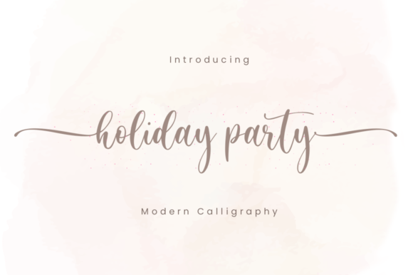 Holiday Party Font: Elegant, Flowing Script for Brand Moments That Matter