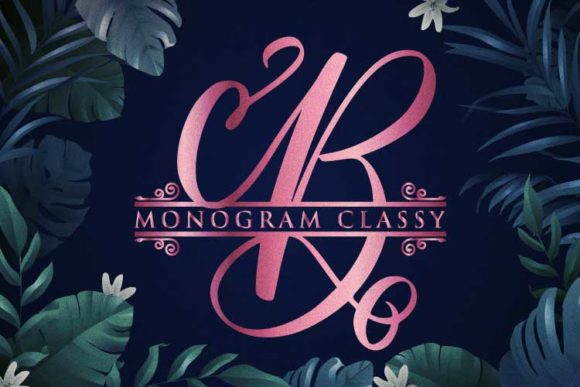 Monogram Classy: A Delicate Handwritten Font for Crafters & Sellers