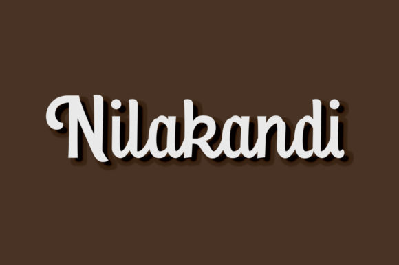 Nilakandi: A Handwritten Font That Feels Like Home