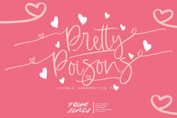 Pretty Poisons: A Handwritten Font That Converts Scroll into Stop