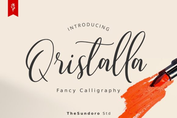 Qristalla: Elegant Script Font for Handmade Labels & Invitations