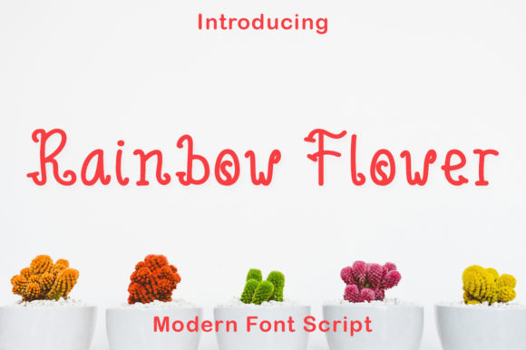 Rainbow Flower: A Handwritten Font That Makes Your Campaign Stand Out