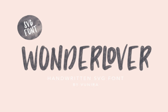 Wonderlover Handwritten Font for Crafters & Sellers
